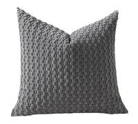 Zktfyshk Cuscino in velluto a coste con texture a bolle sul collo per divano camera da letto cuscino per riposo lettura