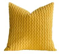 Zktfyshk Cuscino in velluto a coste con texture a bolle sul collo per divano camera da letto cuscino per riposo lettura