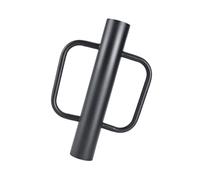 Zktfyshk Palo per recinzione da 43,2 cm con manico a mano, resistente, nero