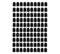 Zktfyshk Pennini capacitivi in silicone da 100 pezzi, punta della penna, per studenti, progettisti, pennini lunghi in silicone per stili