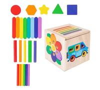 Zktfyshk Scatola Abbinamento Colori Interattiva per Bambini E Genitori per Migliorare L'educazione attività Raccolta Familiare Giocattolo per La Selezione Forme per La Scuola Materna