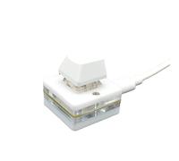 Zktfyshk Tastierino numerico USB con un pulsante di programmazione macro rosso/verde/tè/bianco pratico