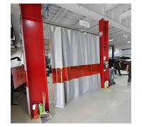 zktoermn Tenda Industriale della Saldatura con La Finestra Rossa di Visualizzazione, Coperte Ignifughe di Saldatura per Fabbriche(3.5x3m)