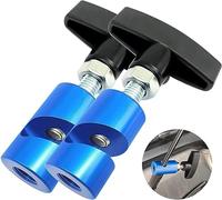 ZKTOOL 2 Pezzi Telaio di Supporto di Sollevamento, con Protezione del Nucleo in Ottone, Strumento 2 in 1 per Morsetto Puntone Cofano e Pinza Candela, Strumento per la Distanza tra Le Candele da 12 MM