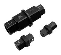ZKTOOL Bussola Esagonale 6-in-1 per Perno Ruota Anteriore Moto | Include Misure 12mm, 14mm, 17mm, 19mm, 22mm e 24mm. Chiave Universale per la Rimozione dell'Albero della Ruota Anteriore.