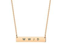 ZKXXJ WWJD & HWLF - Collane in acciaio inossidabile per donne e ragazze - Cosa farebbe Gesù? He would Love First - Inspirational Religious Reminder gioielli regali per lei, set o singolo, Acciaio