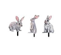 Zkydhbd 1/3pcs Giardino di Pasqua Palo Acrilico Yard Segni Decorativi A Terra Palo Ornamenti Per Interni Esterni Cortile Giardino di Pasqua