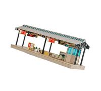 Zkydhbd 1/64 Fai da te Architettura Stazione della metropolitana Set di costruzione Puzzle creativo Assemblaggio Ferroviario Diorami Tavolo Sabbia Decori Architettura da collezione Appassionati