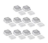 Zkydhbd 10pcs Trasparenza Keycaps 1U / Size Per La maggior parte delle Tastiere Meccaniche Design Antiscivolo Formato Standard Compatibile Keycaps