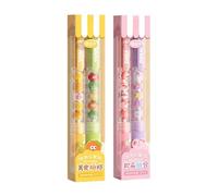 Zkydhbd 2/4Pieces Del Fumetto Perline Penna Gel Retrattile 0.5mm Ufficio Scrittura Forniture Per Adulti Studente Scrivere Noting Cultura