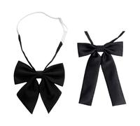 Zkydhbd 2 cravatte da donna con fiocco a nastro, accessorio alla moda che garantisce una presa salda adatta per attività di lavoro e tempo libero, papillon regolabile pre-legato in poliestere colorato