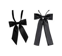 Zkydhbd 2 cravatte da donna con fiocco a nastro, accessorio alla moda che garantisce una presa salda adatta per attività di lavoro e tempo libero, papillon regolabile pre-legato in poliestere colorato