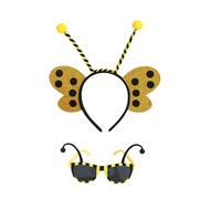 Zkydhbd 2 pezzi kit costume api per bambini adulti angell bacchetta occhiali da sole api fascia per feste di Halloween Cosplay puntelli api accessori per costume