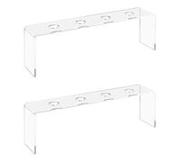 Zkydhbd 2 unità acrilico vino sughero titolare robusto cucina mensola organizzatori per bottiglia display e salvaspazio cucina controsoffitto vino organizzatori