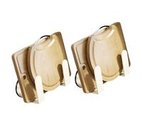 Zkydhbd 2pcs salvaspazio pentole coperchio titolari facile installazione disegni senza foratura portatile per organizzazione cucina facile installazione porta coperchio