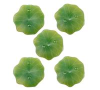 Zkydhbd 5pcs Componenti Gioielli Ninfee Fiore/Foglia Ornamento Resina Fatti A Mano Materiali Artigianali Per La Creazione Di Gioielli E Negozio, Misura unica, come descritto, come descritto