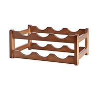 Zkydhbd 6 bottiglie/9 bottiglie di vino in legno rack da banco autoportante portabottiglie di vino espositore scaffale stand decorazione mensola vino