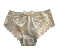 Zkydhbd Alla moda di Grandi Dimensioni Mutande Pizzo Slip Per Le Donne Vita Media Lingerie Dolce Per Vari Bodyshape Donne Pizzo, Albicocca, XL