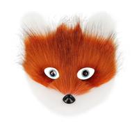 Zkydhbd Animale Volpi Lupo Halloween Partito Cosplay Costumi Puntelli Peluche Gatti Mezza Maschera Per Carnevale Mascherate Peluche Gatti Mezza Viso