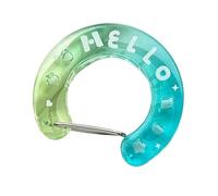 Zkydhbd Artistico Hollow Cutout Portachiavi Gradiente Colorato Acrilico Trasparente Accessorio Per Progetti Creativi Instagrammable Acrilico Portachiavi, Verde, Taglia unica