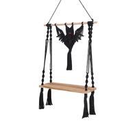 Zkydhbd Artistico tessuto pipistrello progetta mensola da parete facile da usare in cotone a forma di pipistrello mensola per case moderne supporto tessuto estetico