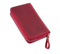 Zkydhbd Astuccio per matite in pelle bovina con particelle aggiuntive, per scrittori e studenti, evidenziando la texture del cavallo selvatico permanente, astuccio in pelle trasportabile per penne da