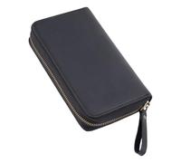 Zkydhbd Astuccio per matite in pelle bovina con particelle aggiuntive, per scrittori e studenti, evidenziando la texture del cavallo selvatico permanente, astuccio in pelle trasportabile per penne da