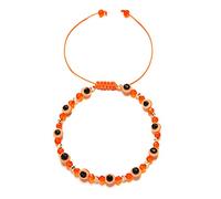 Zkydhbd Blu Per Set Colorato Cristallo Resina Perline Corda Catena Occhi Fortunato Coppia Bracciali Per Le Donne Ebreo Perline Braccialetti Kit, Misura unica, come descritto