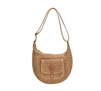 Zkydhbd Borsa a tracolla da donna in tessuto da spiaggia borsa di paglia per tutti i giorni All-matching Crossbody Shopping Incontri per vacanze Donne Tracolla intrecciata a tracolla quotidiana in