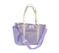 Zkydhbd Borsa a tracolla in nylon con tracolla di grande capacità per pendolarismo, viaggi o shopping, tracolla regolabile da ufficio, Viola, One Size