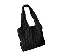 Zkydhbd Borsa di tela di grande capacità per le donneUnique Shopping Bag Casual Borse Pratica Borsa a tracolla per uso quotidiano Elegante accessorio da donna, Nero , One Size