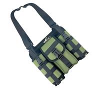Zkydhbd Borsa multifunzionale con portabottiglie d'acqua per riporre gli attrezzi tattici per sport al petto per escursionismo campeggio sport Crossbody petto con porta bottiglia d'acqua strumento di
