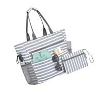 Zkydhbd Borsa pieghevole impermeabile ad alta capacità Sezione di stoccaggio a prova di sabbia Multi Purpose opzione di trasporto per gli appassionati della natura Borsa pieghevole di grande capacità