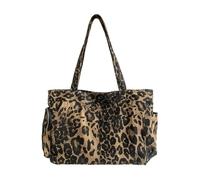 Zkydhbd Borsa Toted per le donne leopardi stampa borse da lavoro con fibbia borse a tracolla leggere per insegnanti di viaggio infermieri stampa leopardo Toted per le donne, Marrone, One Size