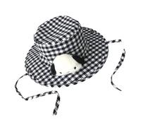 Zkydhbd Cappello da sole alla moda per cani/panda per varie dimensioni della testa, cinturino regolabile, cappello da pescatore per donne e adolescenti