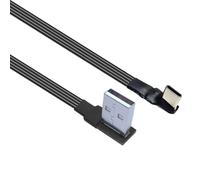 Zkydhbd Cavo di ricarica di tipo C con cavo di trasferimento dati di tipo C con rivestimento in silicone per il gioco durante la ricarica di dispositivi mobili Cavo USB in silicone piatto