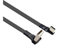 Zkydhbd Cavo di ricarica di tipo C con cavo di trasferimento dati di tipo C con rivestimento in silicone per il gioco durante la ricarica di dispositivi mobili Cavo USB in silicone piatto