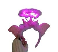 Zkydhbd Cerchietto da donna con angelo illuminato, aggiunge un tocco di magia alla tua festa o alla settimana del libro, accessorio per adulti