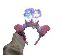 Zkydhbd Cerchietto da donna con angelo illuminato, aggiunge un tocco di magia alla tua festa o alla settimana del libro, accessorio per adulti