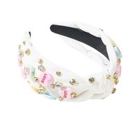 Zkydhbd Cerchietto largo alla moda vintage annodato per capelli da donna elegante per le vacanze