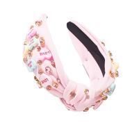 Zkydhbd Cerchietto largo alla moda vintage annodato per capelli da donna elegante per le vacanze