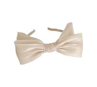 Zkydhbd Cerchietto per capelli da donna in pizzo con fiocco, elegante, in rete francese, antiscivolo, per occasioni speciali e uso quotidiano