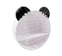 Zkydhbd Cesto portaoggetti da appendere in rattan, a forma di orso, mensola da parete in tessuto, mensole galleggianti, decorazione per la casa