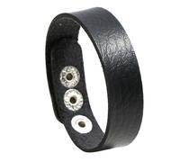 Zkydhbd Chiusura scorrevole in pelle regolabile adatta a polsi da 14 22 cm eleganti materiali PU alla moda unisex gioielli accessorio elegante braccialetto regolabile, Misura unica, come descritto