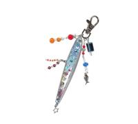 Zkydhbd Ciondolo a forma di pesce, accessorio alla moda, portachiavi con texture acrilica, per giovani adulti e amici, portachiavi in acrilico, Pesce dalla testa rossa, Taglia unica