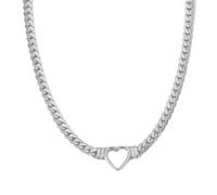 Zkydhbd Collana con ciondolo a forma di cuore, in acciaio inox, per esprimere l'amore, Misura unica, come descritto, come descritto