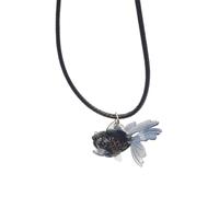 Zkydhbd Collana con ciondolo in resina con ciondolo a forma di corda cerata, da donna, alla moda, girocollo, maglione, catenina, monili da donna