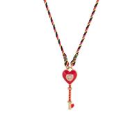 Zkydhbd Collana giocosa multicolore con ciondolo a forma di cuore a forma di foglia, con tavolozza di colori dopamina, per abiti casual o formali a forma di cuore, collana da donna, Misura unica, come