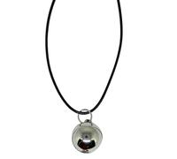 Zkydhbd Collana girocollo con ciondolo rotondo fatto a mano in corda nera con perline delicate forme collana a clavicola catena gioielli unici ornamento vintage collana, Small, come descritto, come