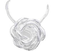 Zkydhbd Collana girocollo flessibile con catena a forma di osso di serpente, impilabile, per donne e ragazze, gioiello alla moda, as show, Metallo